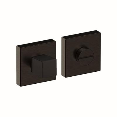 Hardbrass Shuffle toilet-/badkamersluiting vierkant- zwart