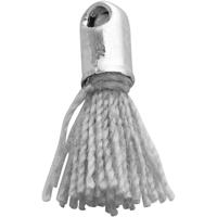 Creativ Company Tassel, l: 10 mm, gatgrootte 1 mm, grijs, 5 stuk/ 1 doos - thumbnail