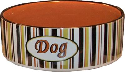 Hondeneetbak steen 23 cm gestreept Eet-en-drinkbakken-hond Gebr. de Boon - Gebr de boon