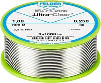 Felder ISO-Core Ultra-Clear Sn100Ni+ Soldeertin, loodvrij Spoel Sn99,25Cu0,7Ni0,05 0.250 kg 1 mm - thumbnail