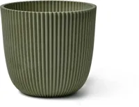 Capi groove bol bloempot 28x27 cm groen - thumbnail