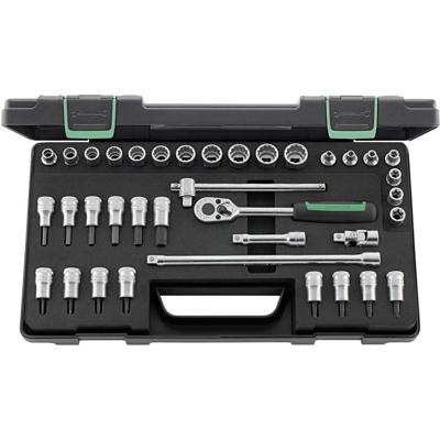 Stahlwille Dopsleutelset | 37-delig 3/8 inch | sleutelwijdtes 8-19 mm | aantal tanden 30 12-kant | 1 stuk - 96022119 96022119