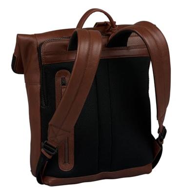 Burkely Minimal Mason Rolltop Backpack 14"-Cognac