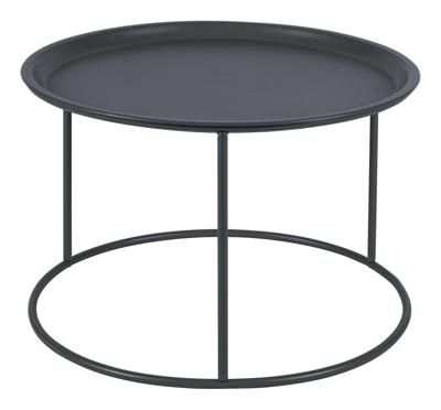 WOOOD Bijzettafel 'Ivar' 56cm, kleur Asphalt