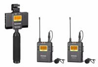 Saramonic UwMic9 Tx9+Tx9+Sprx9 Smartphone Uhf Wless Mic Sys - thumbnail