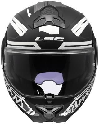 LS2 opklaphelm "ff910 advant ii tape". helmet ff910 advant ii tape m matt bl/white