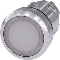 Siemens 3SU10510AB600AA0 Druktoets, verlicht, 22 mm, rond, metaal, hoogglans, wit, drukknop 1 stuk(s) - thumbnail