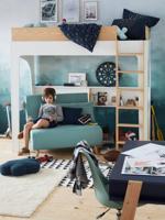 Veranderbaar bankje 1 plaats watergroen - thumbnail