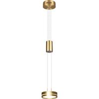 Mat Gouden LED Hanglamp 7.2W - Dimbaar Warm Wit 3000K - Aluminium - thumbnail