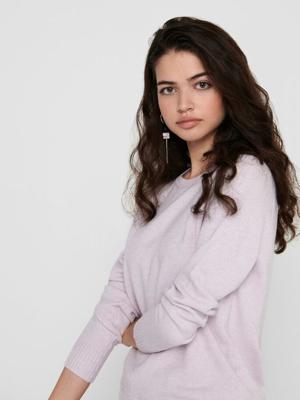 ONLY gemêleerde fijngebreide trui Lesley lila