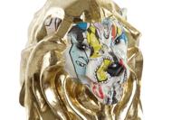 Decoratieve figuren DKD Home Decor Gouden Leeuw Hars Multicolour Modern (21 x 14,5 x 27 cm) (15 x 21 x 27 cm) - thumbnail
