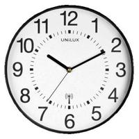 Wandklok unilux maxi radio dia 37.5cm zwart/wit - thumbnail