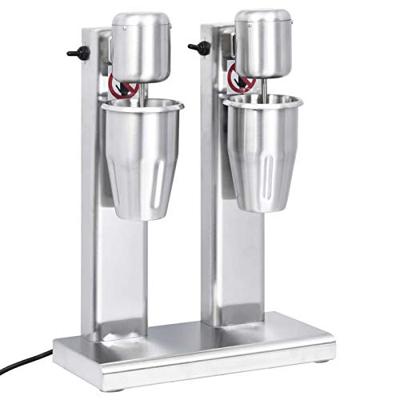VidaXL Milkshake mixer met dubbele bekers roestvrij staal 2 l