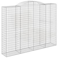 Schanskorven 9 st gewelfd 300x50x220/240 cm ijzer - thumbnail