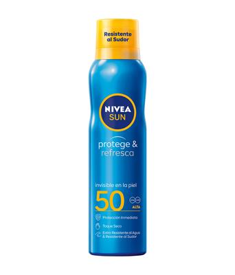 Zon Protector Spray Nivea Sun Protege&Refresca Bruma Solar Invisible Spf50 Spf 50 200 ml