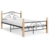 Bedframe metaal zwart 120x200 cm - thumbnail