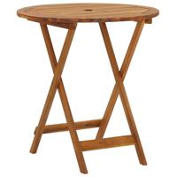 Tuintafel inklapbaar 70 cm massief acaciahout - thumbnail