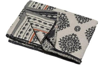 David Fussenegger David Fussenegger LINO Linnenplaid "Häkelmuster" anthrazit 200x135cm