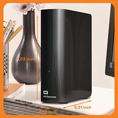 Externe Harde Schijf Western Digital Elements Desktop 12 TB Zwart - thumbnail