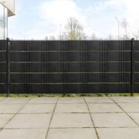 VidaXL Balkonschermen 5 st 255x19 cm poly rattan zwart - thumbnail