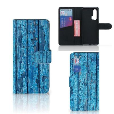 Honor 20 Pro | Book Style Case | Wood Blue