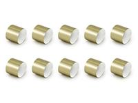 Papieren Servetringen Metallic Wit/Goud (10st) - thumbnail
