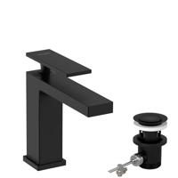 Hansgrohe Tecturis E ééngreeps wastafelkraan 110 CoolStart met PopUp trekwaste, mat zwart - thumbnail