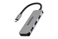 Sitecom CN-387 USB-C Hub 3 poorten USB-C stekker op 3 poorten USB 3.1 - aluminium hub - thumbnail