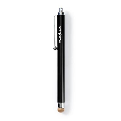 Nedis Stylus Pen | Koperdoek Tip | Met clip | Balpen | Zwart | 1 stuks - STYLC101BK STYLC101BK