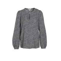 ESPRIT Women Casual top met all over print blauw - thumbnail