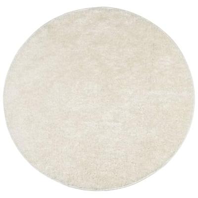 Vloerkleed ISTAN hoogpolig glanzend 160 cm crmekleurig