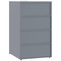 Containerberging voor 4 containers 276x79x117 cm staal grijs - thumbnail