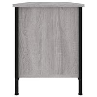 Tv-meubel 102x35x45 cm bewerkt hout grijs sonoma eikenkleurig - thumbnail