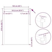 Rolgordijn verduisterend 165x210 cm stofbreedte 161,6 cm - thumbnail