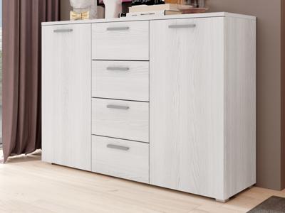 Commode GALACTIC 2 deuren 4 lades abisko essenhout Commode GALACTIC 2 deuren 4 lades abisko essenhout