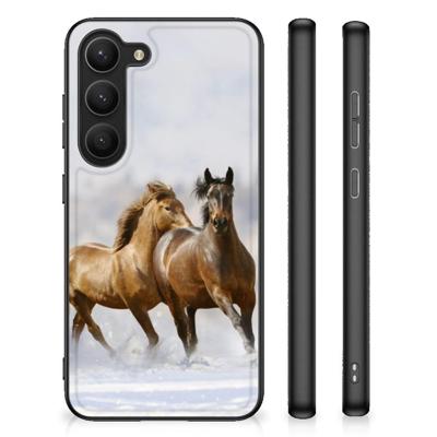 Samsung Galaxy S23 Dierenprint Telefoonhoesje Paarden