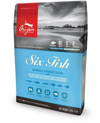 ORIJEN WHOLE PREY 6 FISH CAT 1,8 KG
