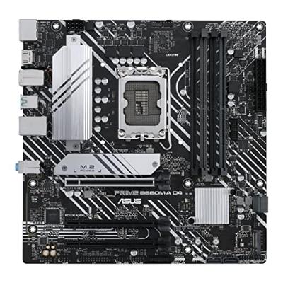 Asustek Computer PRIME B660M-A D4-CSM Moederbord Socket Intel LGA 1700 Vormfactor Micro-ATX Moederbord chipset Intel® B660