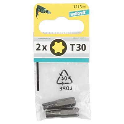 Wolfcraft Solid-bits | TORX® T30 | 1 stuk - 1213000 Wolfcraft Solid-bits | TORX® T30 | 1 stuk - 1213000