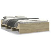 Bedframe zonder matras hout sonoma eikenkleurig 120x190 cm - thumbnail