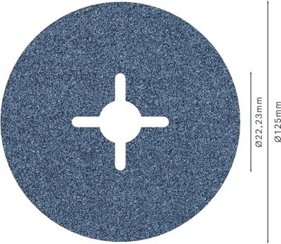 Bosch Accessories 2608606733 Fiberschijf Diameter 125 mm 1 stuk(s)