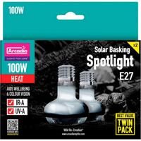 Arcadia solar basking spotlight 100 watt twin pack Habistat Aquadistri - Aquadistri - thumbnail