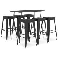 7-delige Barset zwart - thumbnail
