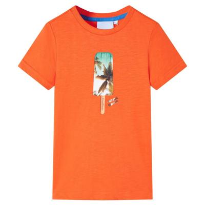 Kindershirt 104 donkeroranje