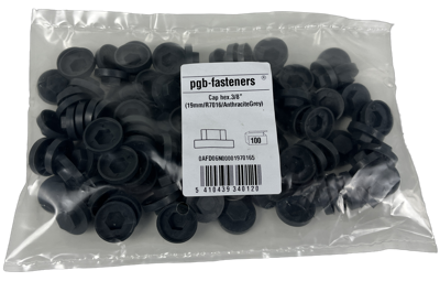 pgb-Europe PGB-FASTENERS | Afdekkap zeskant SW 3/8" (19mm) R7016 0AFD06N00001970165