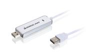 iogear GUN262WE USB-kabel, 1,83 m, USB A, 2.0, stekker/stekker, wit - thumbnail