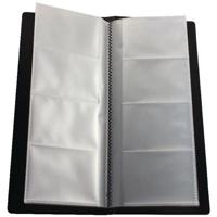 Q-CONNECT visitekaartenmap, Ft 11 x 26 cm, voor 96 kaarten, zwart - thumbnail