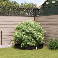VidaXL Worteldoek zwart 0,7 x 3 m polyetheen - thumbnail