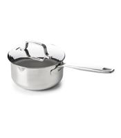 Beka Steelpan Maestro RVS met 2 giettuiten en deksel ø 16 cm / 1.6 liter - geschikt voor alle warmtebronnen - thumbnail