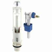 Toiletmechanismeset met vlotterklep aan de zijkant - ROUSSEAU - 3/6L - NF-gecertificeerd - thumbnail